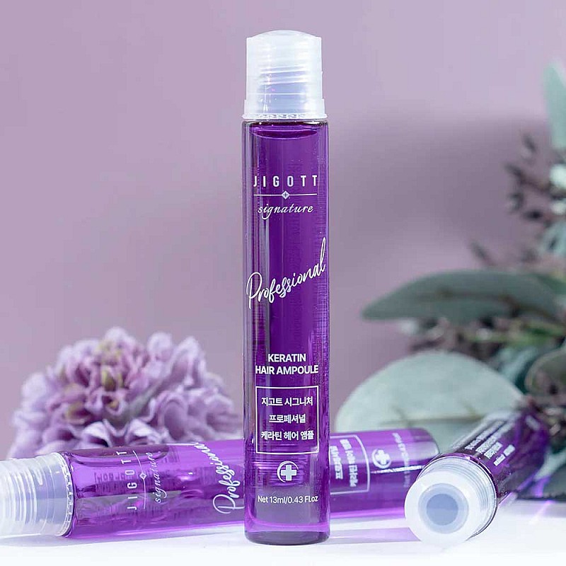 Ампула за подхранване на косата с кератин Jigott Signature Professional Keratin Hair Ampoule 13ml