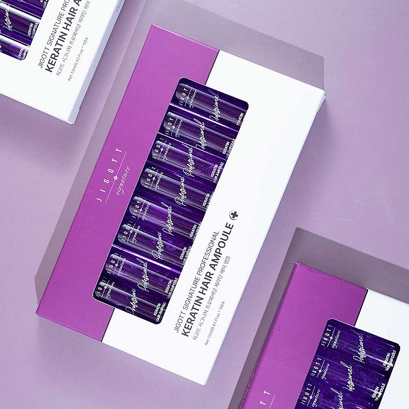 Ампула за подхранване на косата с кератин Jigott Signature Professional Keratin Hair Ampoule 13ml