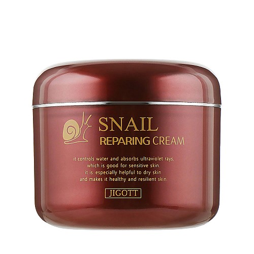 Крем за лице с муцин Jigott Snail Reparing Cream 100ml
