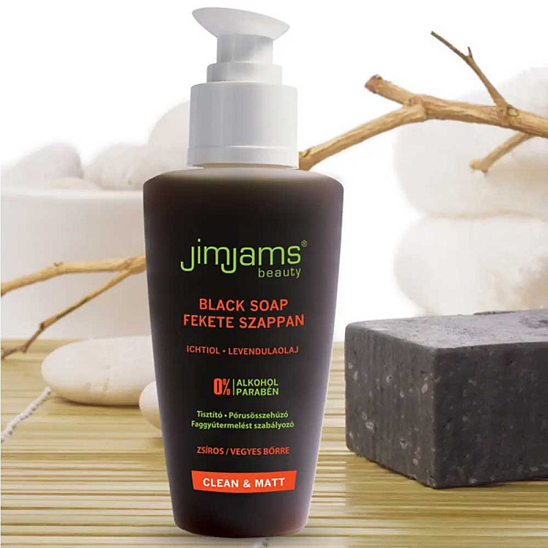 Черен сапун за лице JimJams Black Soap 125ml