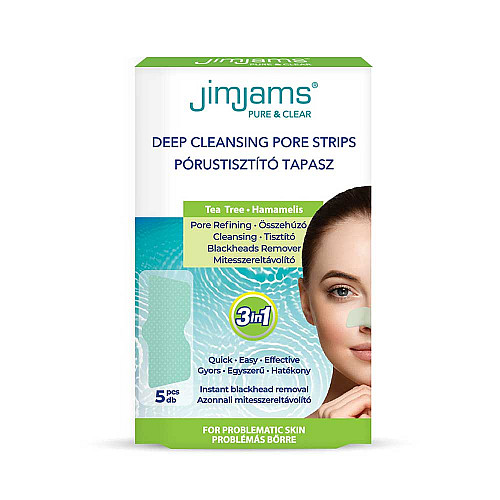 Лепенки за премахване на черни точки JimJams Deap Cleansing Pore Strips 5бр