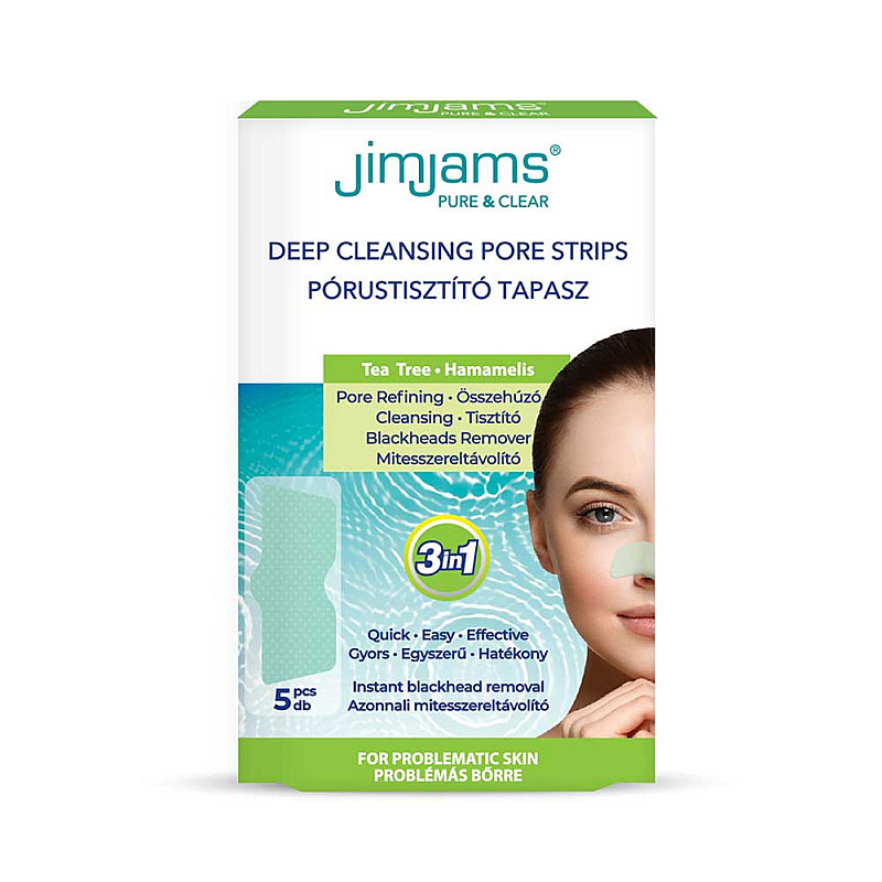 Лепенки за премахване на черни точки JimJams Deap Cleansing Pore Strips 5бр