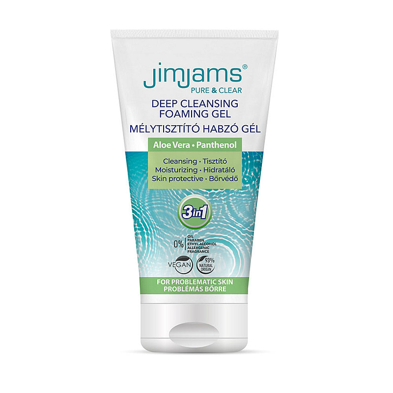 Почистващ гел 3в1 JimJams Deep Cleansing Foaming Gel 150ml