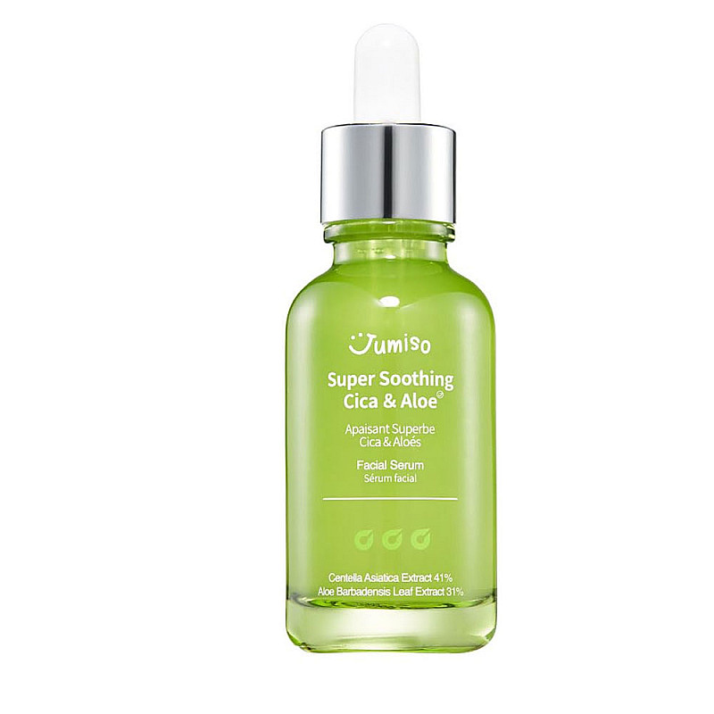 Успокояващ серум с центела и алое Jumiso Super Soothing Cica & Aloe Facial Serum 30ml