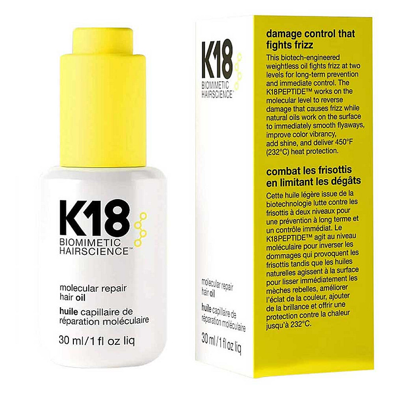 Мулекулярно олио за възстановяване на косата K18 Biomimetic Hairscience Molecular Repair Hair Oil 30 ml