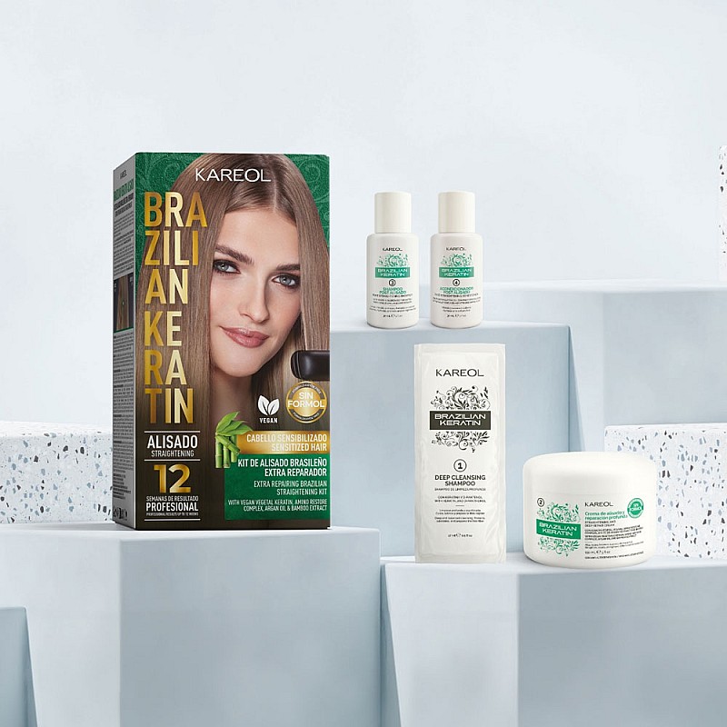 Кератинова терапия за боядисана коса Kareol Brazilian Keratin Extra Repair Kit
