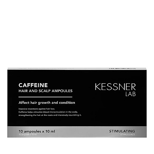 Ампули за растеж и сгъстяване на косата с кофеин Kessner Caffeine 10x10ml