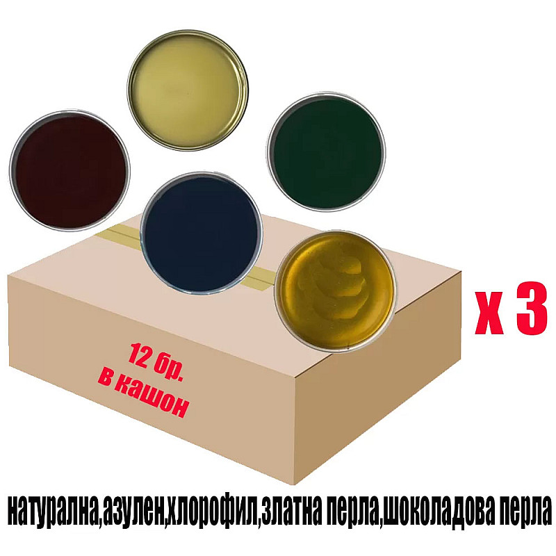 Кашон с кола маска кутии 3 х 800мл. / NATURAL BOX 3x800