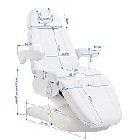 Козметична кушетка с подгрев Azzurro Lux 3M White