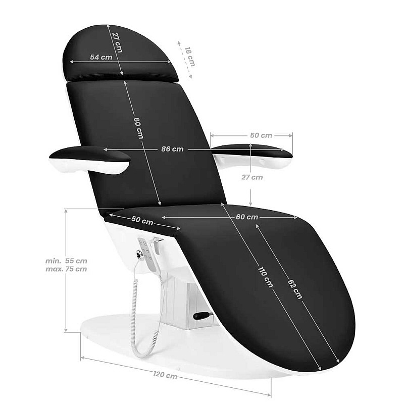 Електрическа кушетка с 3 мотора ECLIPSE 2240K Black
