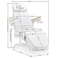 Електрическа кушетка Sillion Lux273B с 3 мотора 