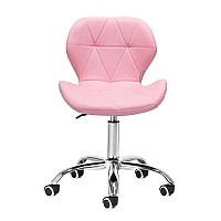 Козметичен стол розов QS-06B Pink