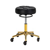 Помощен фризьоски стол Gabbiano D054G gold black