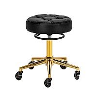 Помощен фризьоски стол Gabbiano D054G gold black