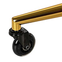Помощен фризьоски стол Gabbiano D054G gold black