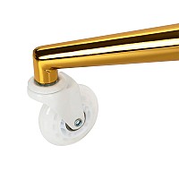 Фризьорски помощен стол Gabbiano D054G gold white