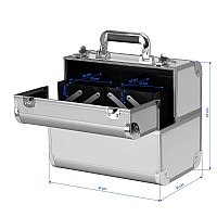 Козметичен куфар сребърно SC40