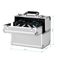Козметичен куфар сребърен SC 44