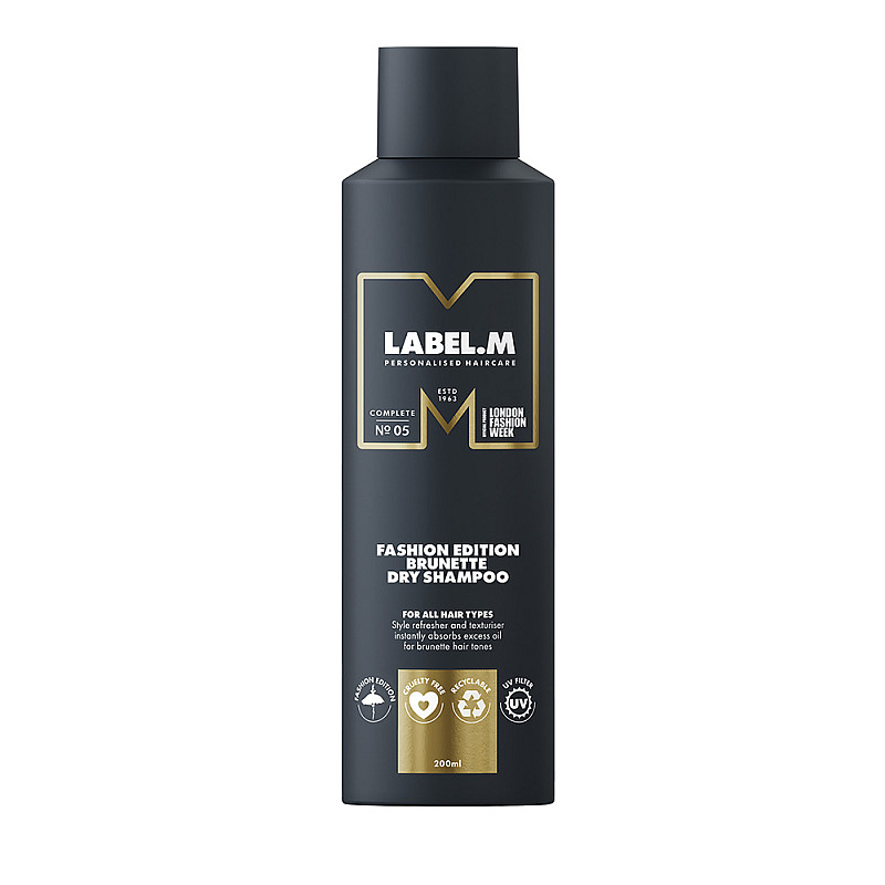 Сух шампоан за брюнетки Label M Fashion Edition Brunette Dry Shampoo 200 ml