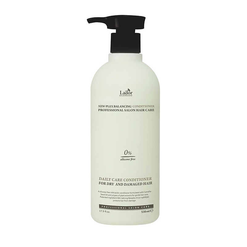 Успокояващ балсам без силикони за чувствителен скалп Lador New-Plex Balancing Conditioner 530ml