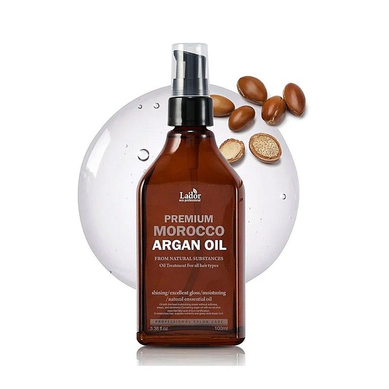 Подхранващо арганово олио за суха и увредена коса Lador Premium Morocco Argan Oil 100ml