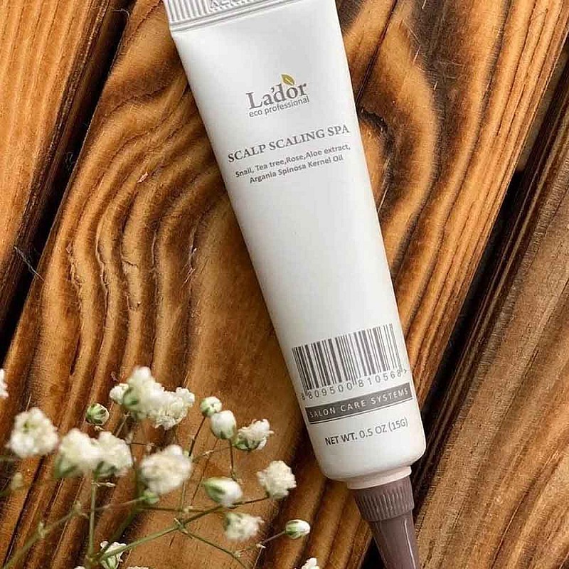 Ексфолиращ скраб за дълбоко почистване на скалпа Lador Scalp Scaling Spa Ampoule 4x15ml
