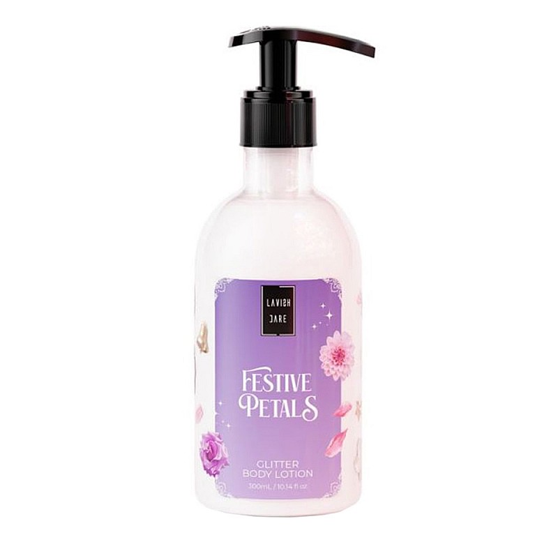 Комплект душ гел и лосион за тяло ванилия и малина Lavish Care Festive Petals