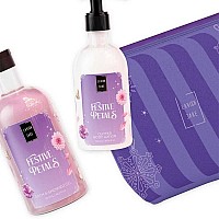 Комплект душ гел и лосион за тяло ванилия и малина Lavish Care Festive Petals