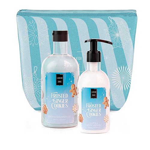 Комплект душ гел и лосион за тяло с джинджифил Lavish Frosted Ginger Cookies