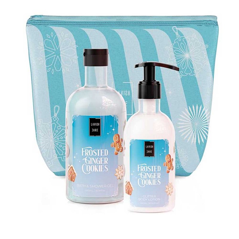 Комплект душ гел и лосион за тяло с джинджифил Lavish Frosted Ginger Cookies