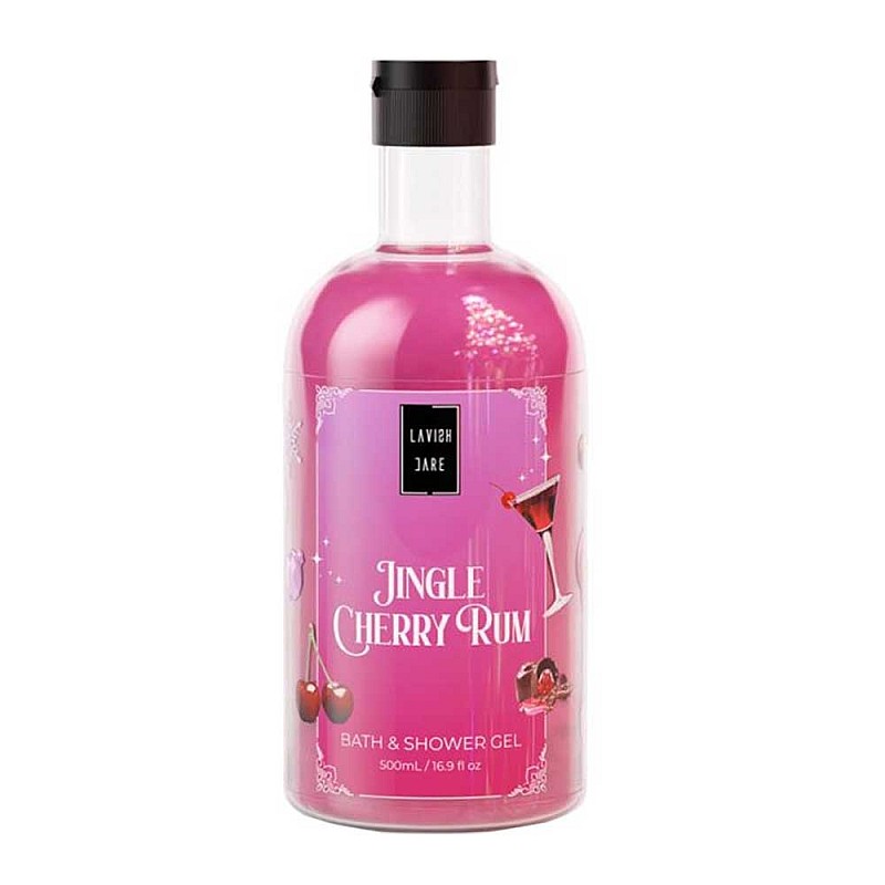 Комплект душ гел и лосион за тяло череша Lavish Care Jingle Cherry Rum