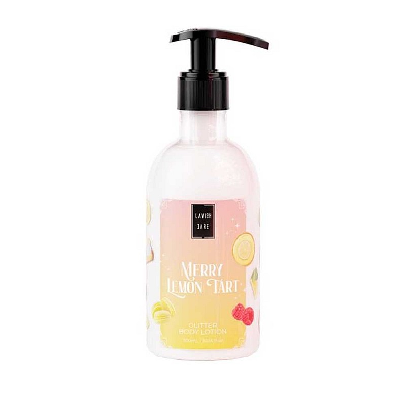 Комплект душ гел и лосион за тяло с лимон и малина Lavish Care Merry Lemon Tart