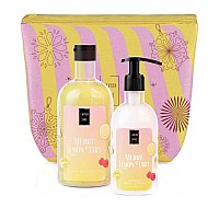 Комплект душ гел и лосион за тяло с лимон и малина Lavish Care Merry Lemon Tart