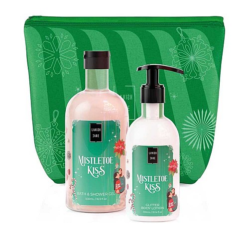 Комплект душ гел и лосион за тяло с бергамот Lavish Care Mistletoe Kiss