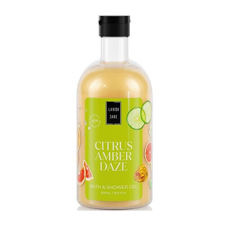 Душ гел с аромат на цитрус и амбър Lavish Care Citrus Amber Daze Body Wash 500ml