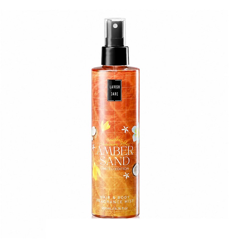 Парфюмен спрей за тяло и коса с кокос и кехлибар Lavish Care Amber Sand Fragrance Mist 200ml