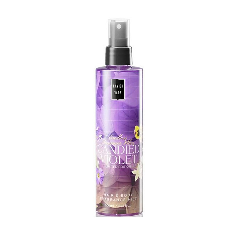 Парфюмен спрей за тяло и коса Lavish Care Candied Violet Fragrance Mist 200ml
