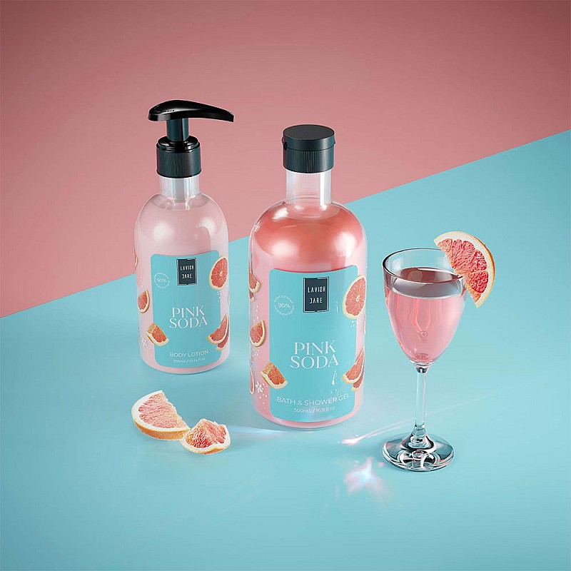 Лосион за тяло с аромат на розов грейпфрут Lavish Care Pink Soda Body Lotion 300ml