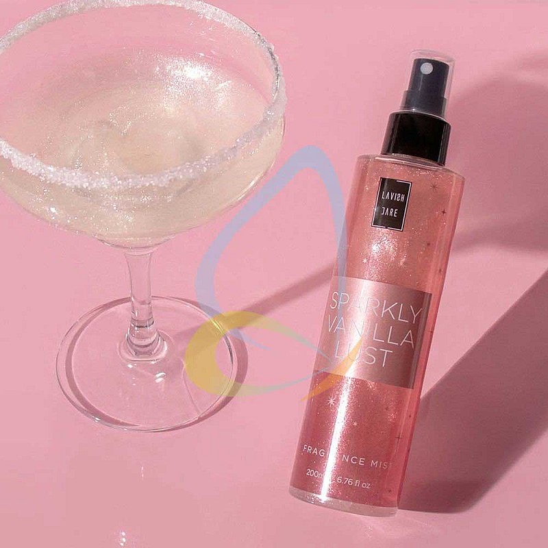 Парфюмен спрей за тяло и коса Lavish Care Sparkly Vanilla Shimmer Fragrance Mist 200ml