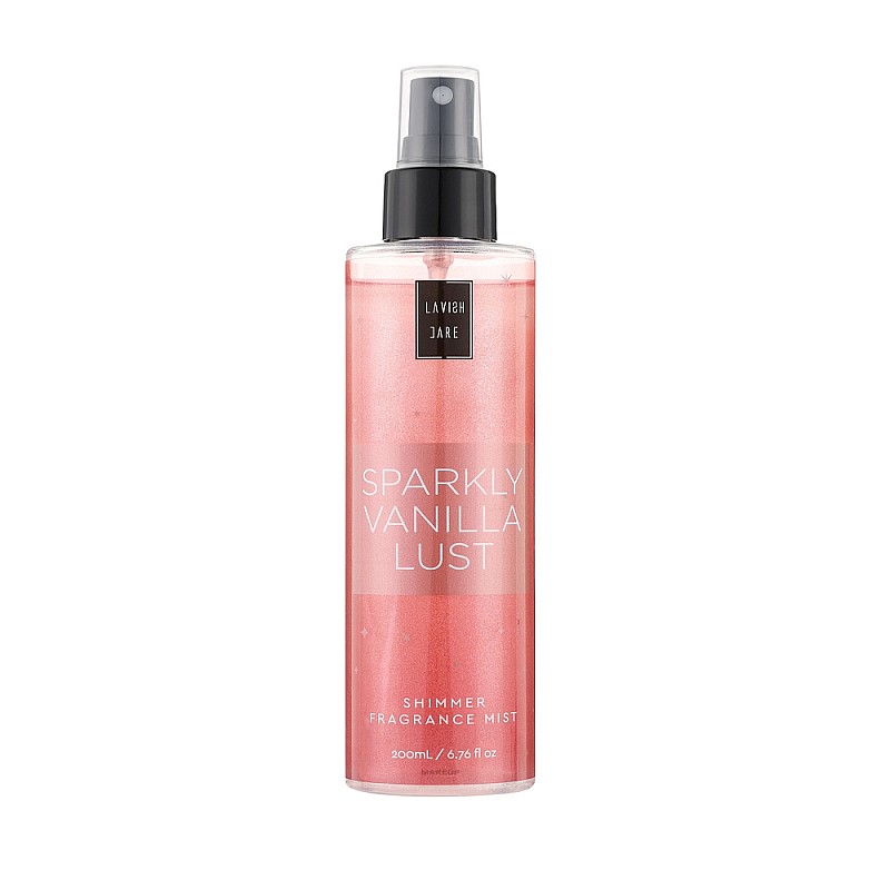 Парфюмен спрей за тяло и коса Lavish Care Sparkly Vanilla Shimmer Fragrance Mist 200ml
