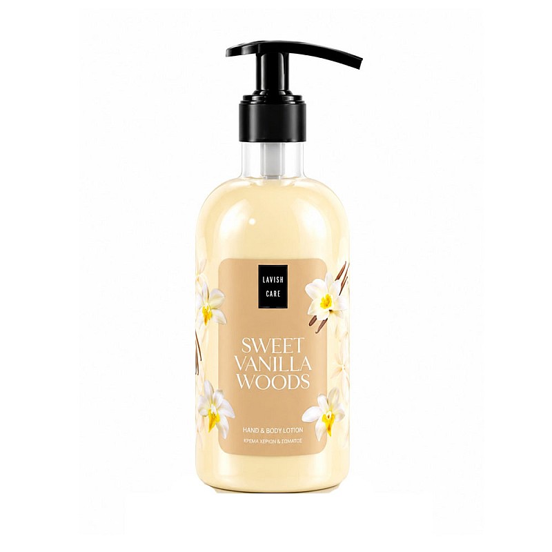 Лосион за тяло с аромат на ванилия и сандалово дърво Lavish Care Sweet Vanilla Woods Body Lotion 300ml
