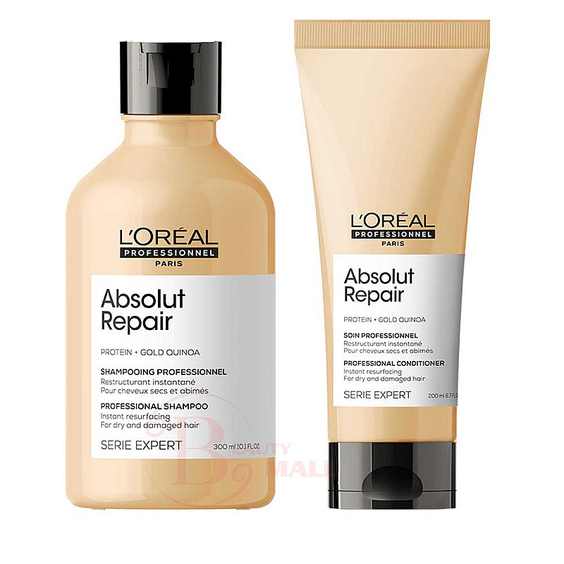 Комплект Шампоан и Балсам за изтощена коса Loreal Professionel Absolute Repair