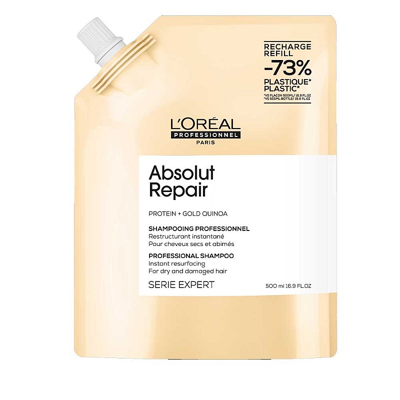 Възстановяващ шампоан пълнител за суха и увредена коса Loreal Absolut Repair 500ml