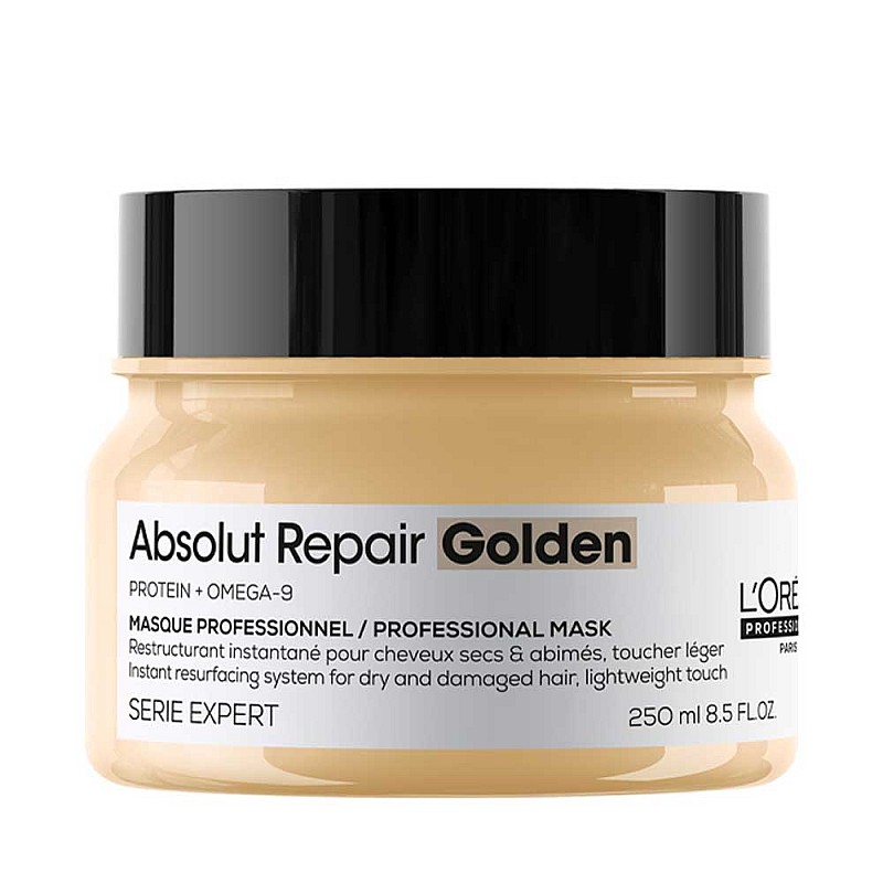 Възстановяваща маска за много увредена фина коса Loreal Absolut Repair Golden Mask 250ml