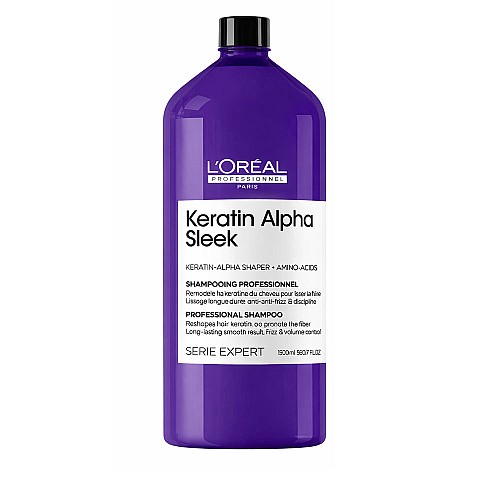 Шампоан за изглаждане Loreal Keratin Alpha Sleek Shampoo 1500ml