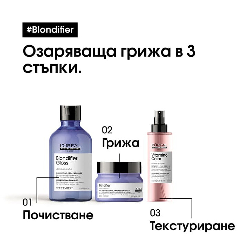 Шампоан за блясък за руса коса Loreal Professionnel 300ml