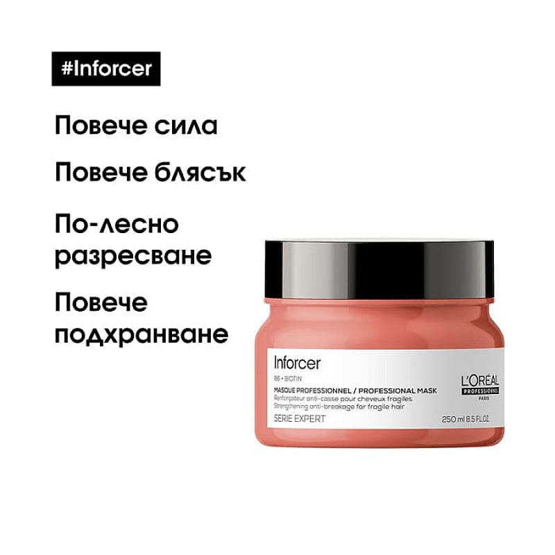 Маска за склонна към накъсване коса LOréal Professionnel Inforcer Masque 250ml