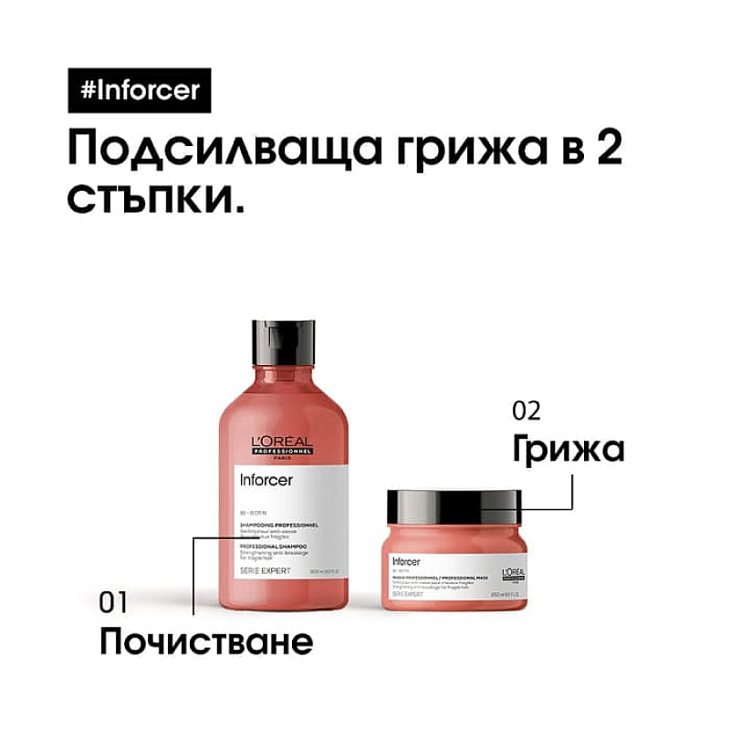 Шампоан за склонна към накъсване коса Loreal Professionnel Inforcer shampoo 500ml