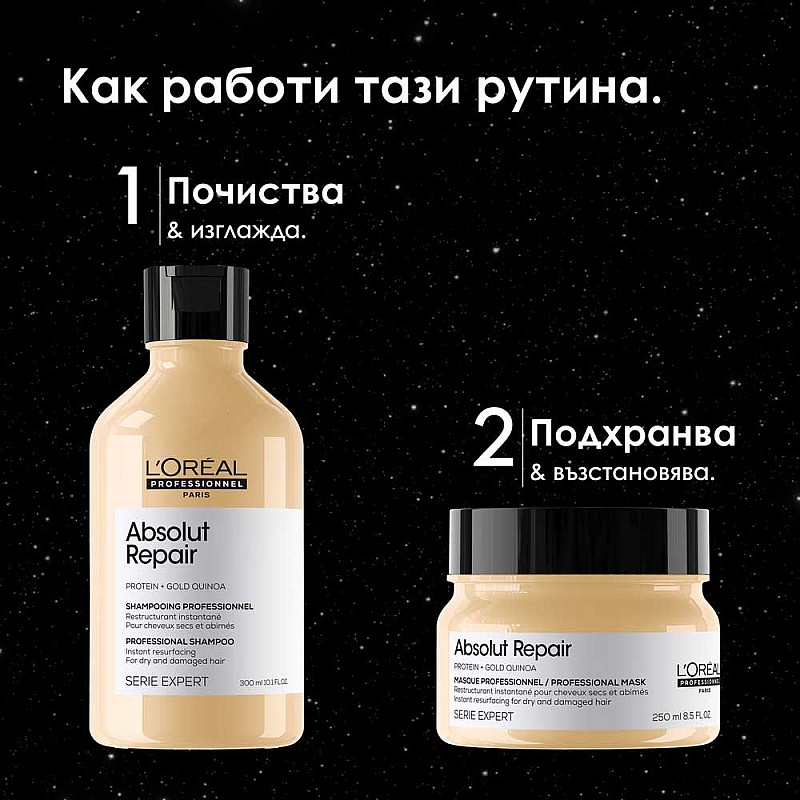 Коледен комплект за изтощена коса Loreal Professionel Absolute Repair Meteora