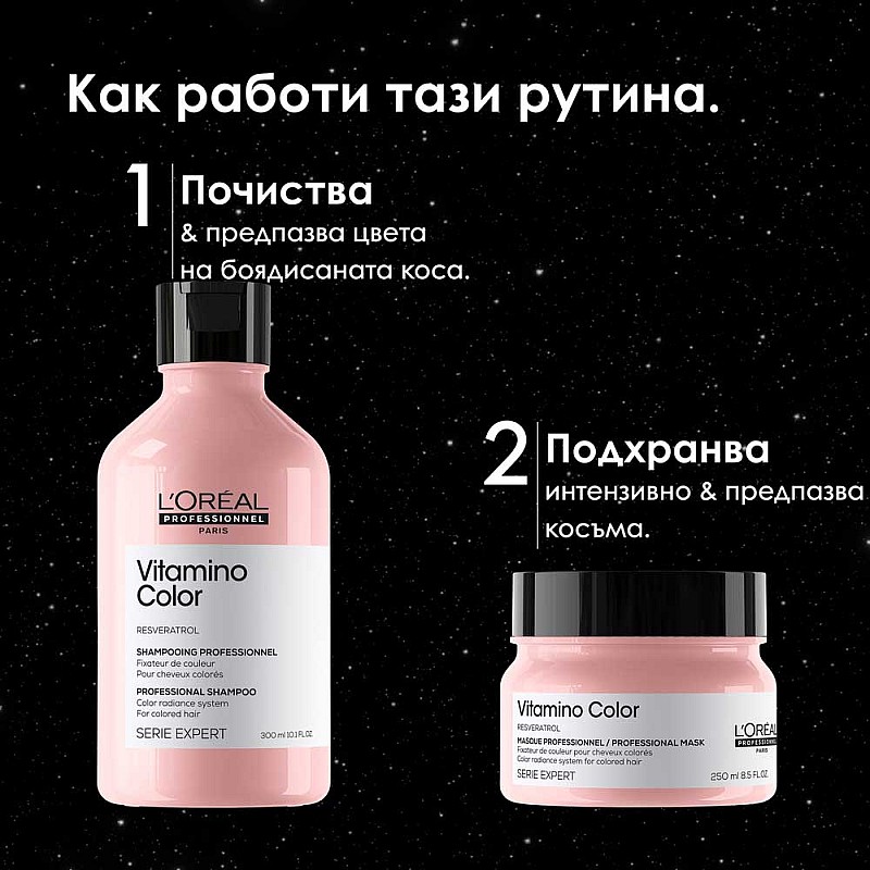 Коледен комплект за боядисана коса Loreal Professionnel Vitamino Color Meteora